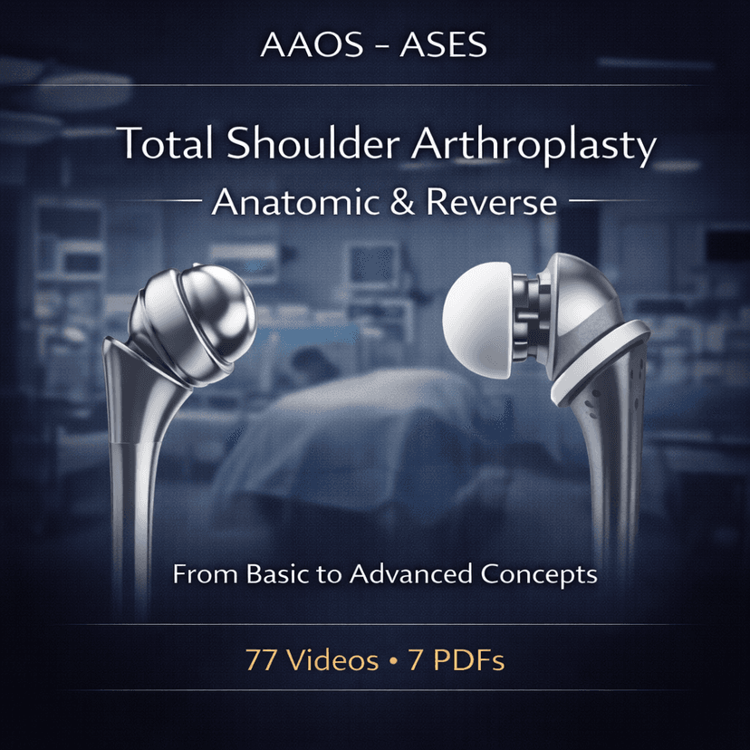 AAOS / ASES Anatomic & Reverse Total Shoulder Arthroplasty: Concepts and Techniques From Basic to Advanced (2022)