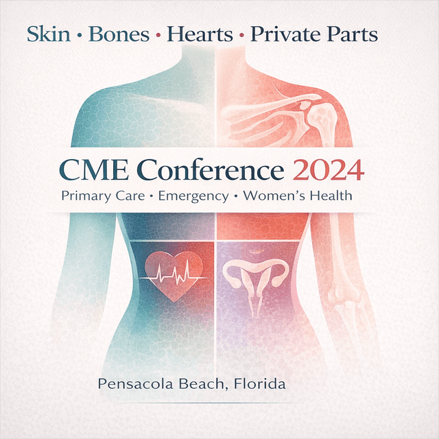 Skin, Bones, Hearts & Private Parts — Pensacola Beach, FL CME Conference (2024)