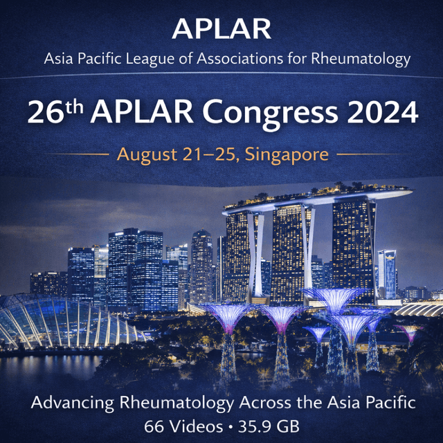 Asia Pacific League of Associations for Rheumatology – 26th APALR Congress 2024