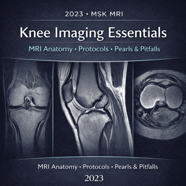 2023 Knee Imaging Essentials: A Teaching Activity