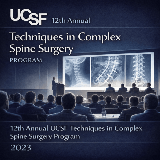 UCSF 12th Annual Techniques in Complex Spine Surgery Program (2023)